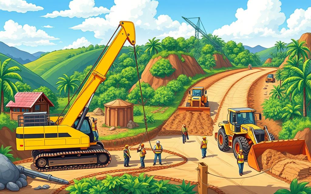 You are currently viewing การถมดินทำถนน